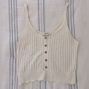 A&F Women’s Sweater Tank Size L. Lightly worn.